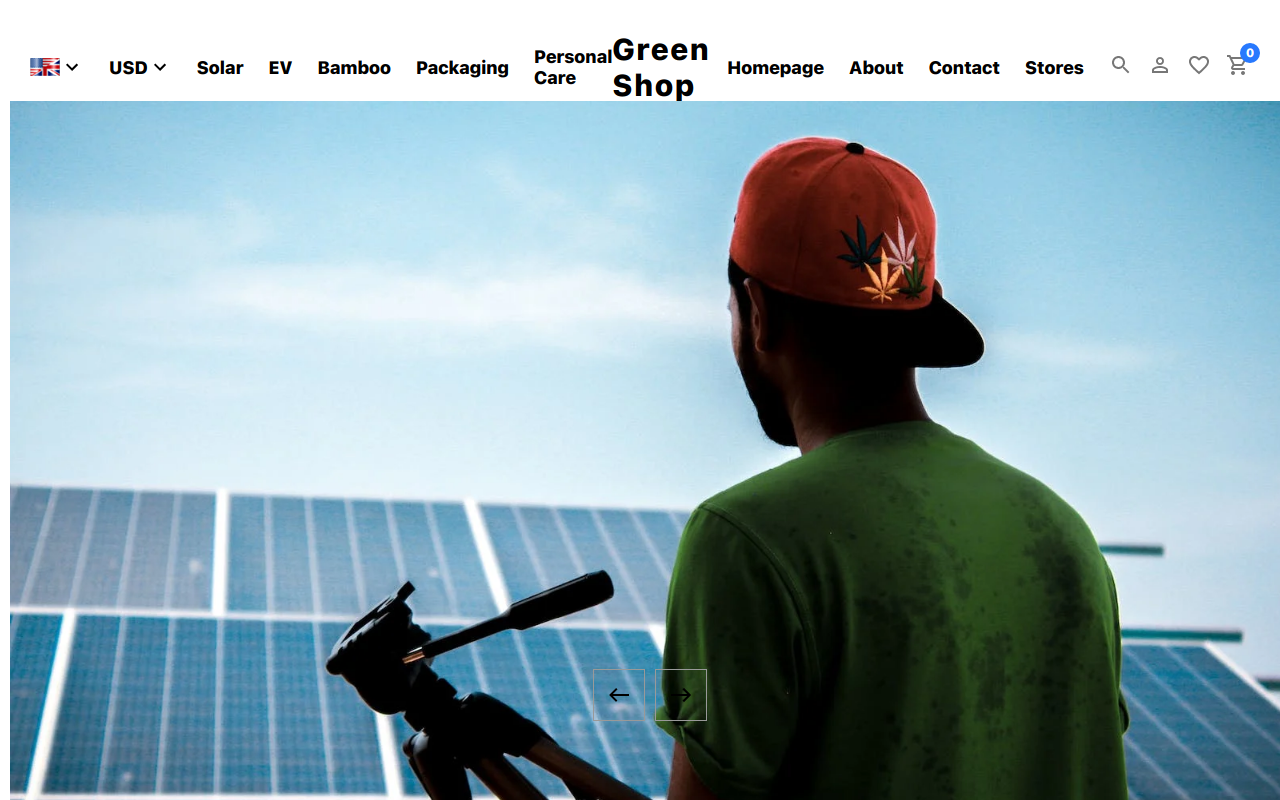 GreenShop / E-commerce UI